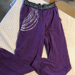 *Sold* Zumba purple dance sweat pants XS